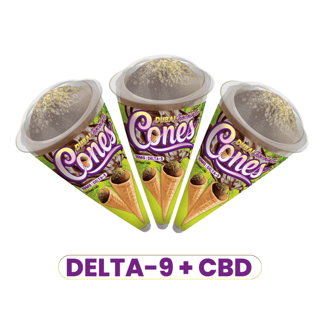 A Gift From Nature DELTA 9 CONES - DUBAI CHOCOLATE - 10MG
