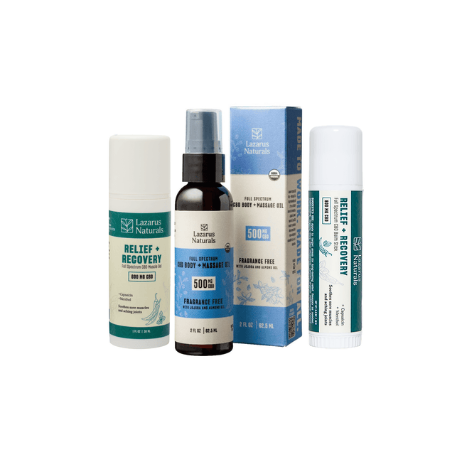Lazarus Naturals Sports & Pain Management Bundle