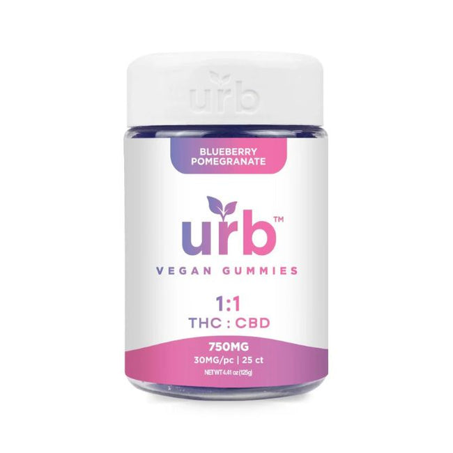 Urb 1:1 THC CBD Gummies 750mg 6pc