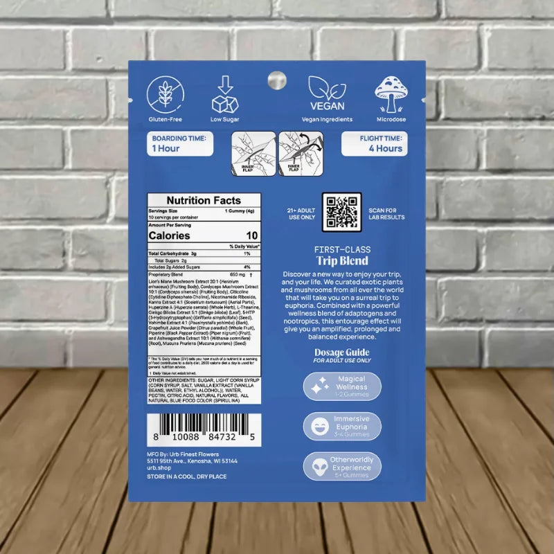 Urb Trippin Gummies Exotics | Mushrooms 8000mg