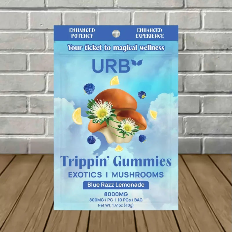 Urb Trippin Gummies Exotics | Mushrooms 8000mg