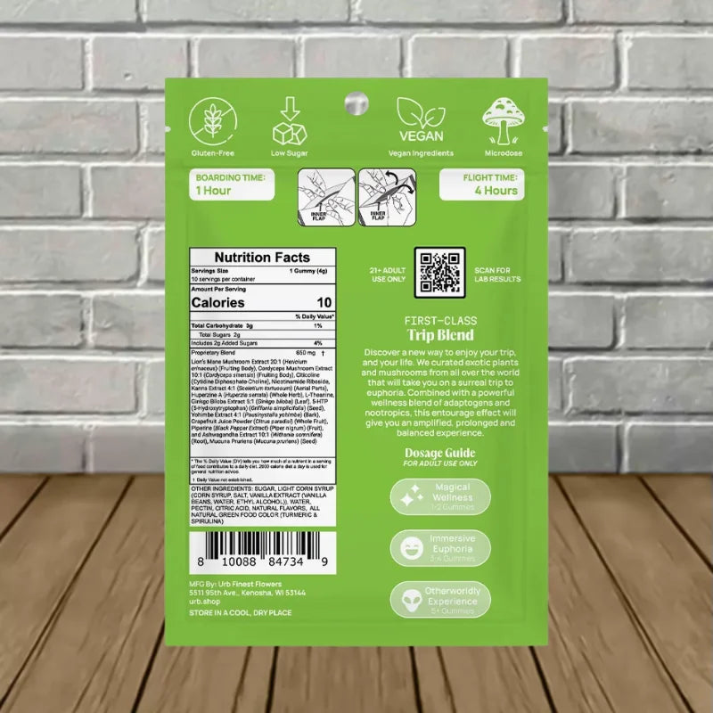 Urb Trippin Gummies Exotics | Mushrooms 8000mg