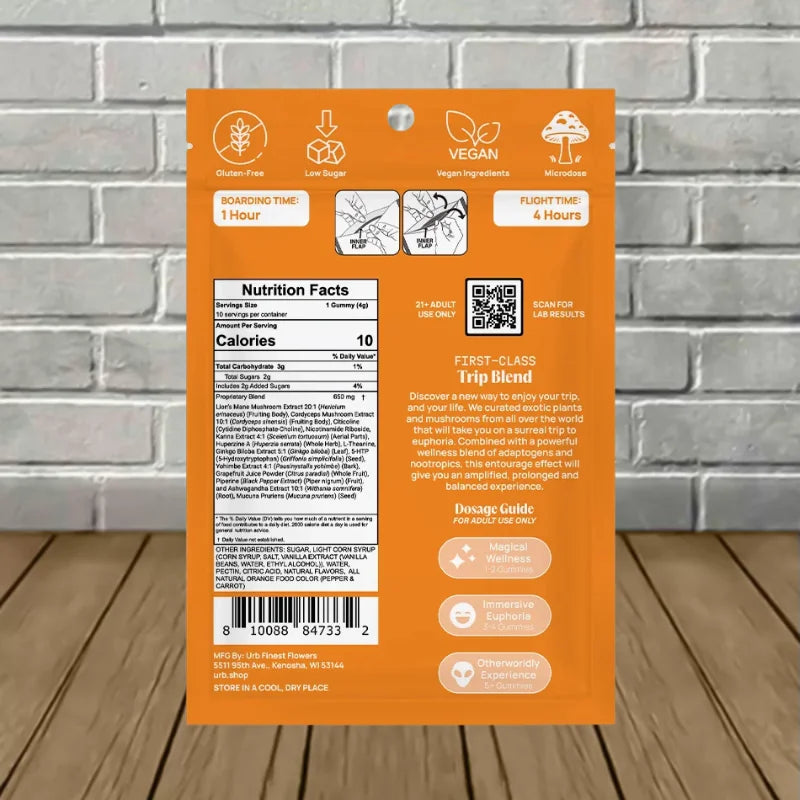 Urb Trippin Gummies Exotics | Mushrooms 8000mg