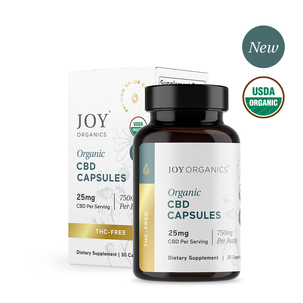 Joy Organics Organic 25mg CBD Capsules