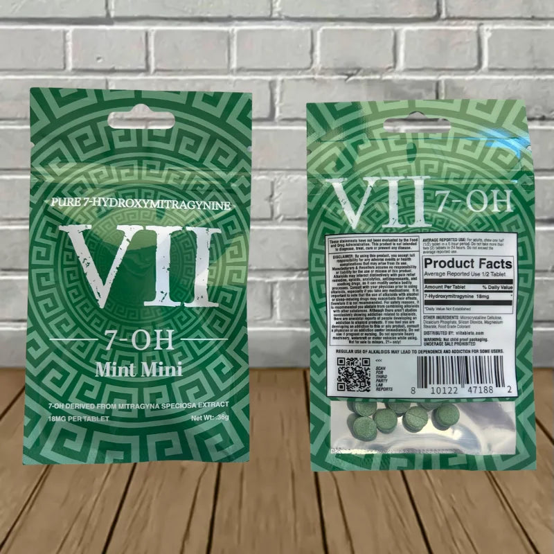 VII 7-OH Pure 7-Hydroxymitragynine Mint Mini Extract Tablets 4ct