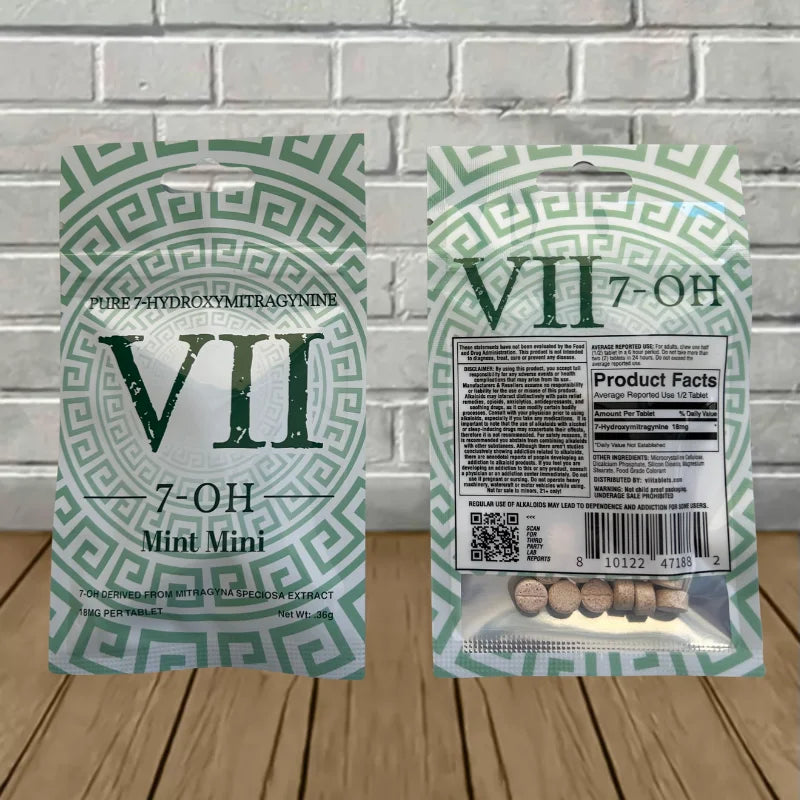 VII 7-OH Pure 7-Hydroxymitragynine Mint Mini Extract Tablets 4ct
