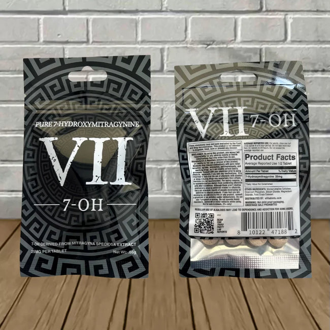 VII 7-OH Pure 7-Hydroxymitragynine Raspberry Extract Tablets 4ct