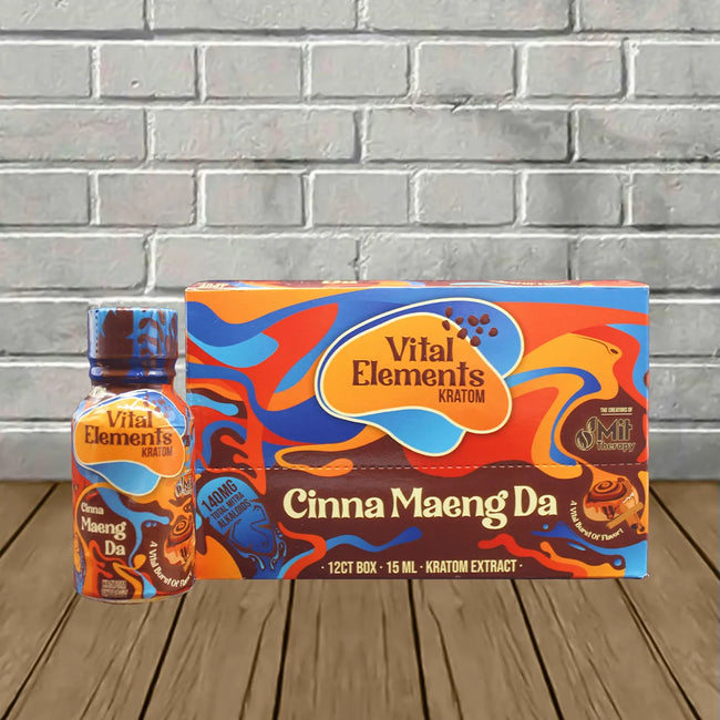 Vital Elements Cinna Maeng Da Kratom Extract Shot 15ml Best Sales Price - CBD