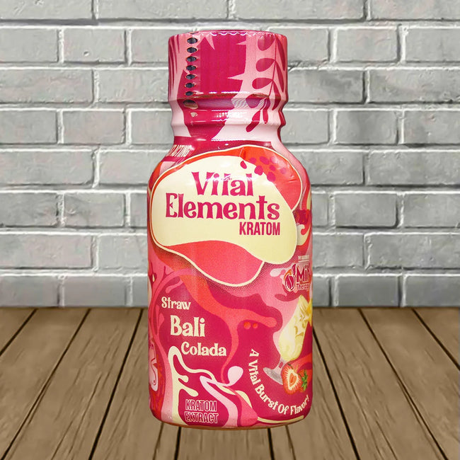 Vital Elements Straw Bali Colada Kratom Extract Shot 15ml Best Sales Price - CBD