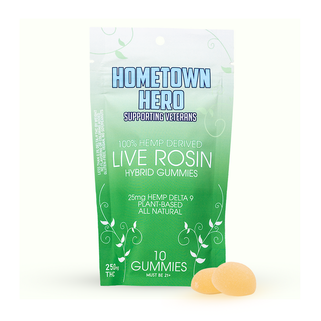Hometown Hero Delta-9 THC Live Rosin Gummies Best Sales Price - Gummies