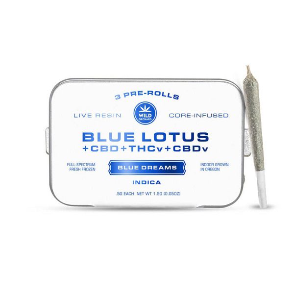 Wild Orchard Blue Lotus CBD THCv Pre-Rolls