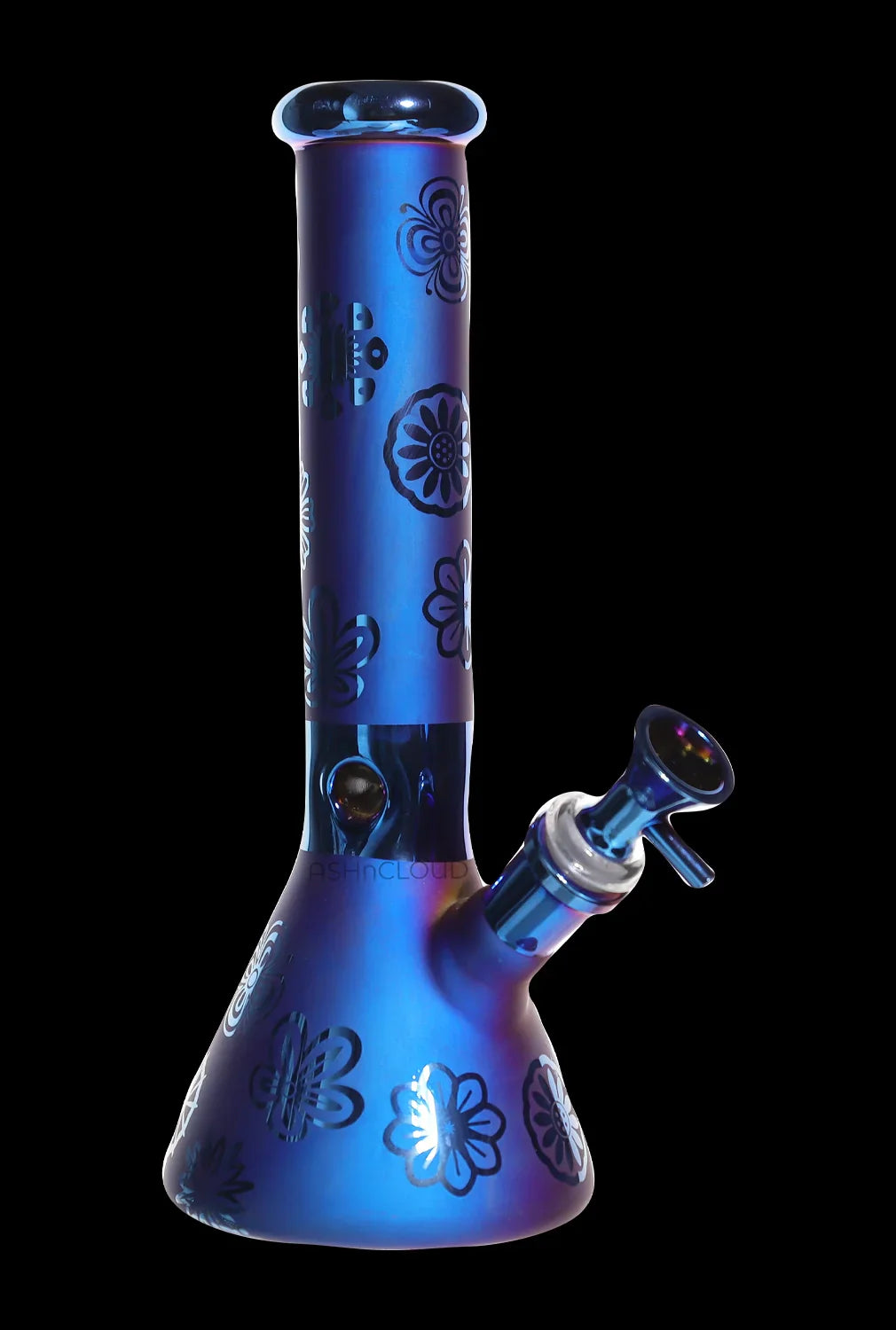Smoke Cartel Electro Plated Beaker Water Pipe - 10 in.