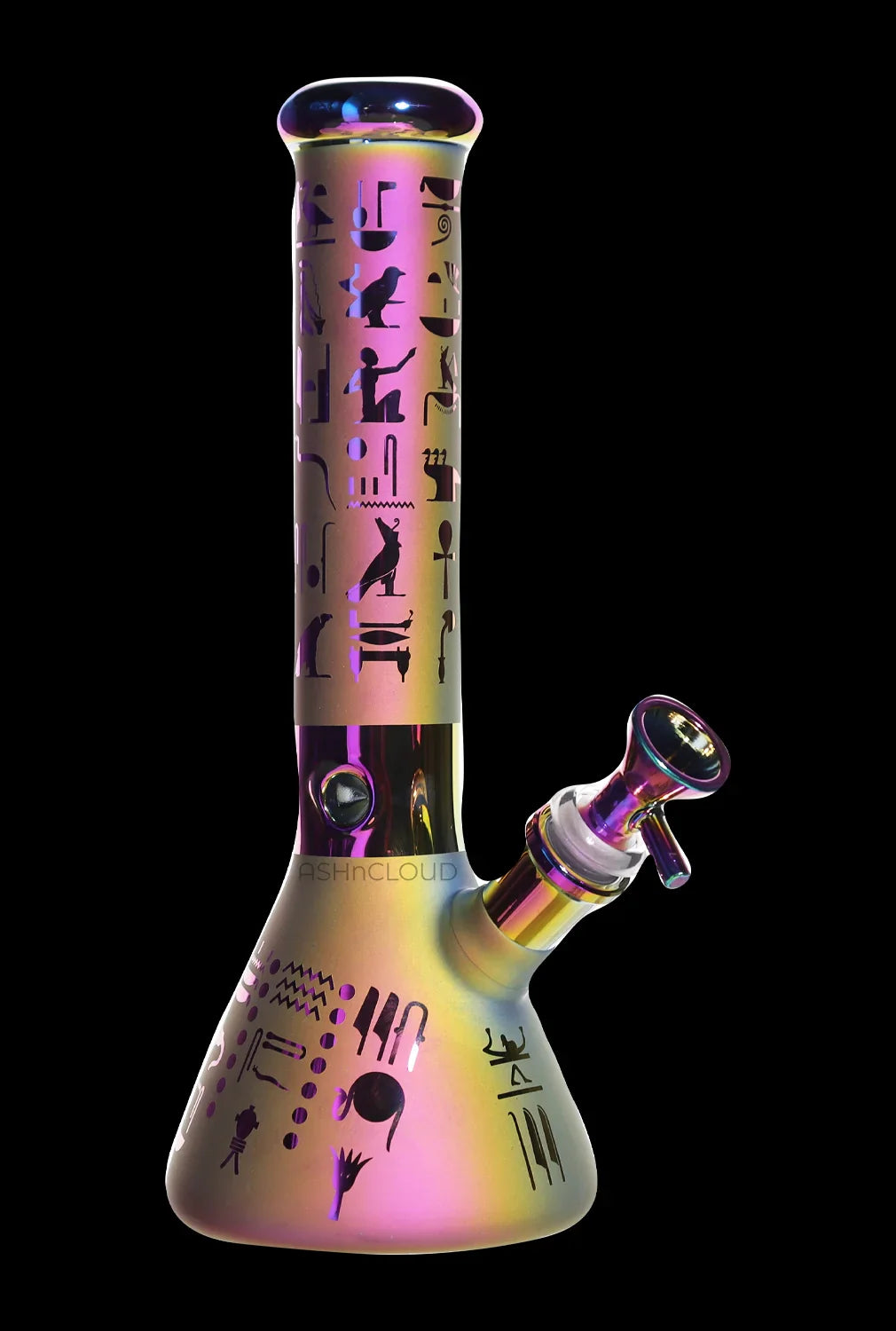 Smoke Cartel Electro Plated Beaker Water Pipe - 10 in.