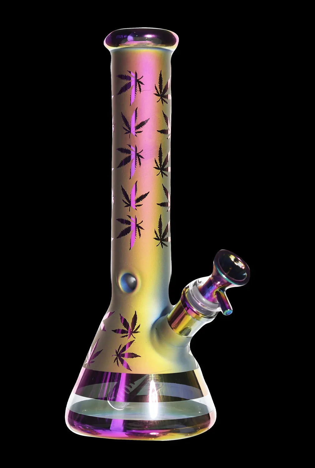 Smoke Cartel Electro Plated Beaker Water Pipe - 10 in.