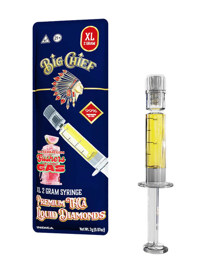 Watermelon Gusherz Gas Big Chief Syringe Premium THCA Liquid Diamonds 2G Best Sales Price - CBD