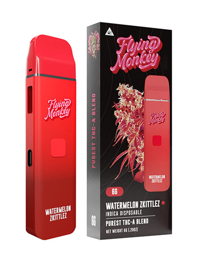 Watermelon Zkittlez Flying Monkey Purest THC-A Blend Disposable 6G