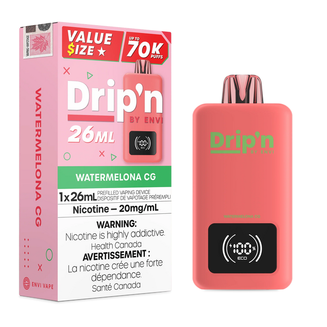 Watermelon CG Envi Drip’n  70K Disposable Vape
