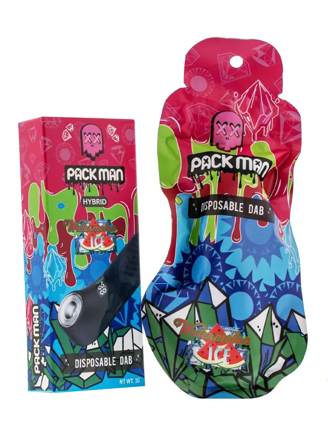 Watermelon Ice Pack Man THCA Disposable Dab 1G