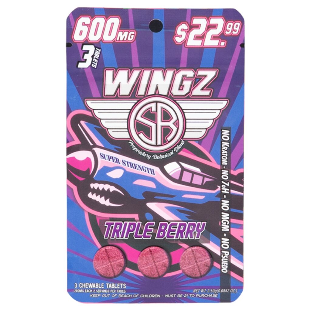 Wingz 600mg Super Strength Botanical Blend 3pk Tablets Best Sales Price - Edibles