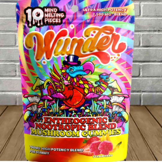 Wunder Mushroom 12000mg + Kava 1000mg Gummies 10ct