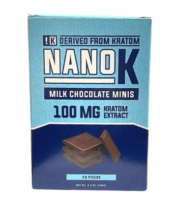 Nano K Kratom Extract Milk Chocolate Minis (3ct Bag) Best Sales Price - Gummies