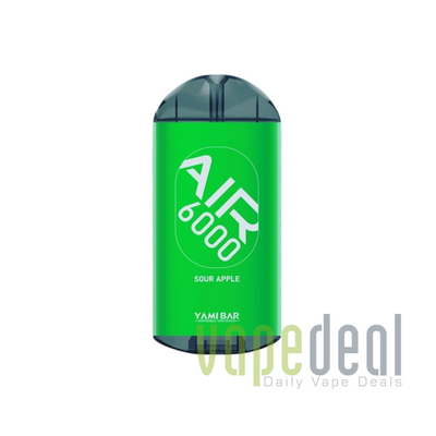 Yami Bar Air 6000 Disposable 6000 Puffs - Sour Apple Best Sales Price - Disposables