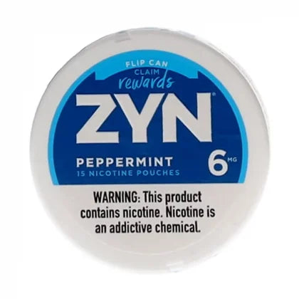 ZYN PEPPERMINT 15 NICOTINE POUCHES 6MG