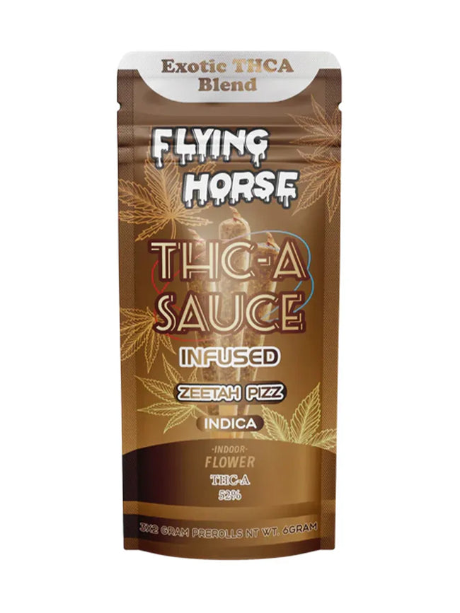 Zeetah Pizz Flying Horse THCA Sauce Infused Pre-Rolls 2G 3ct