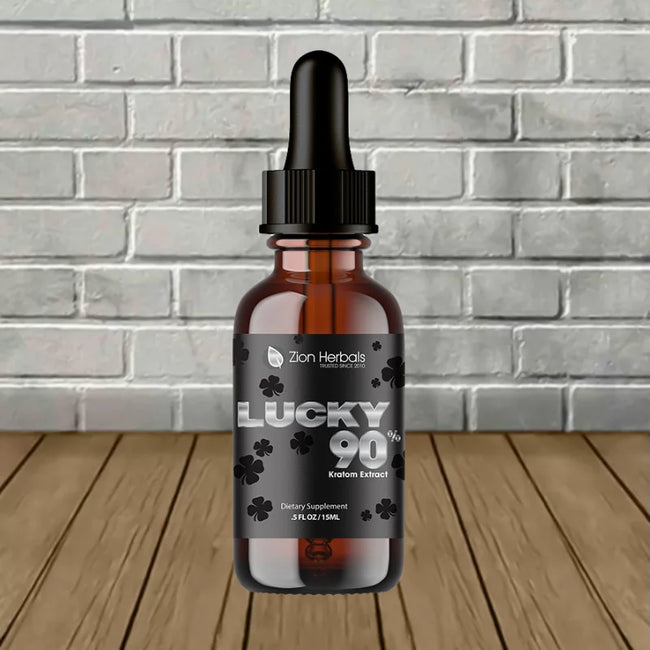 Zion Herbals Lucky 90 90% Liquid Kratom Extract 15ml