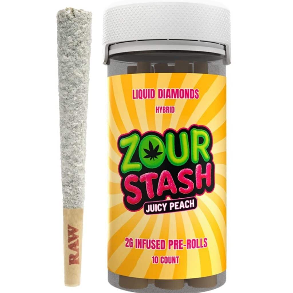 Zour Stash THCa Liquid Diamonds Pre-rolls 2g 10ct