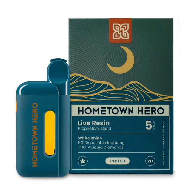 Hometown Hero Live Resin THCA Liquid Diamonds Disposable - 5g Best Sales Price - Vape Pens