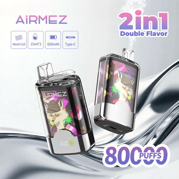AIRMEZ FOX 2-in-1 80K Disposable Vape 650mAh