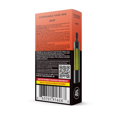 AK47 Disposable - Delta 8 Blend - 3600MG - Fresh Best Sales Price - Vape Pens