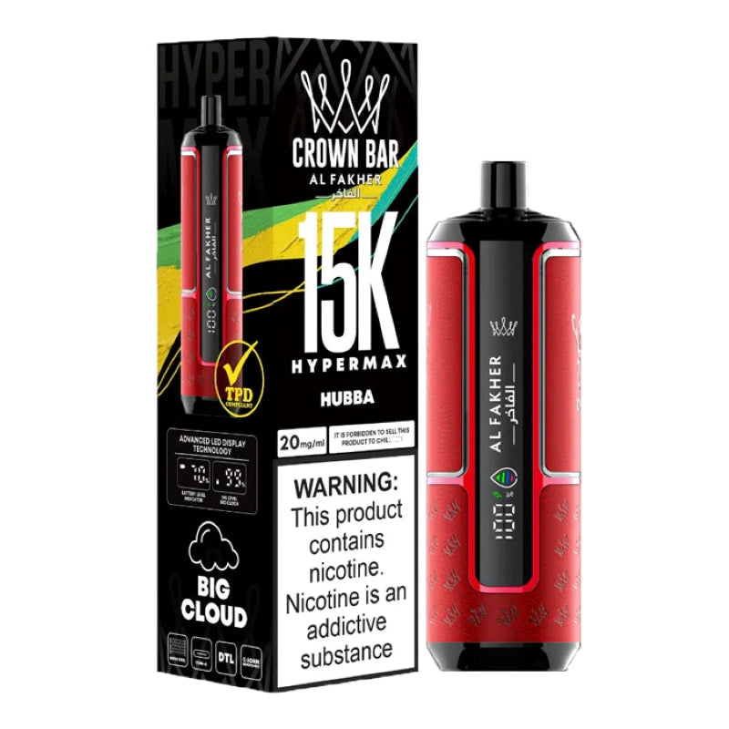 AL Fakher Crown Bar 15K Hypermax Disposable Vape Kit