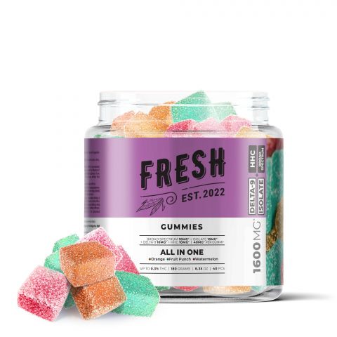 All In One Gummies - Delta 9 - 1600mg - Fresh Best Sales Price - Gummies