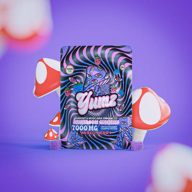 YUMZ - Mixed Berry ( Amanita Muscaria Mushroom Gummies ) Best Sales Price - Gummies