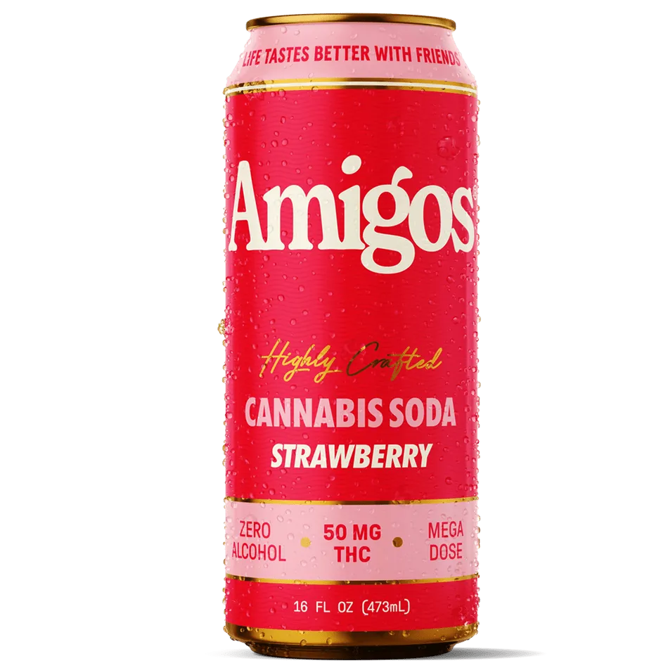 Amigos Highly Crafted Cannabis Soda Strawberry