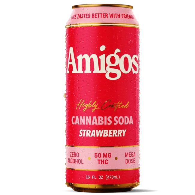 Amigos Highly Crafted Cannabis Soda Strawberry