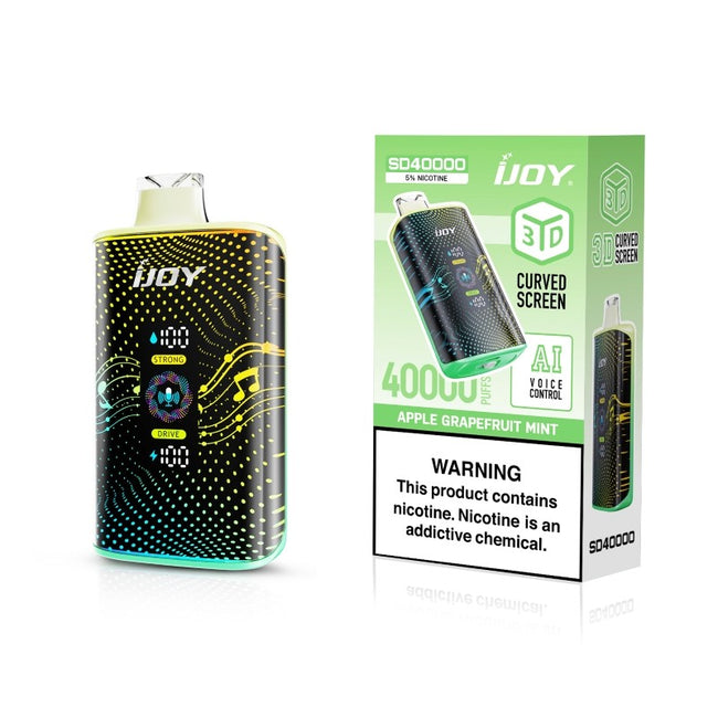 iJOY Bar SD40000 AI Voice Control Disposable Vape 20ml 5%