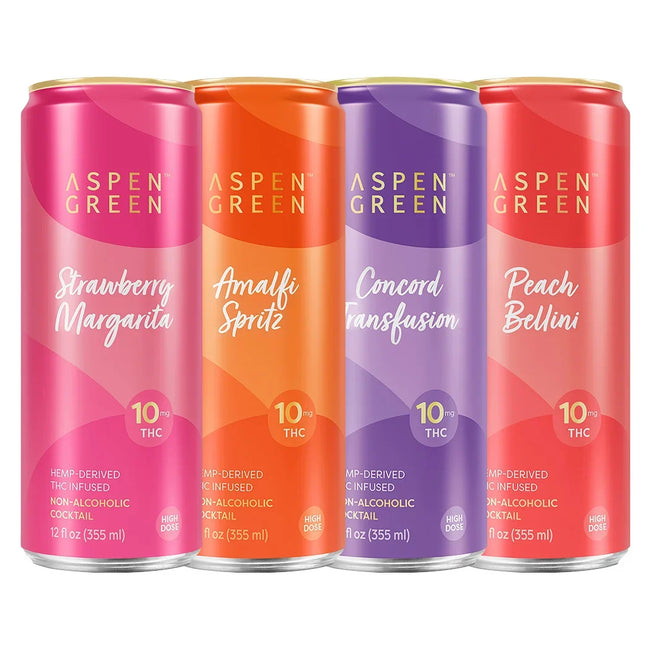 Aspen Green THC Drink Variety Pack - 10mg Best Sales Price - Seltzers