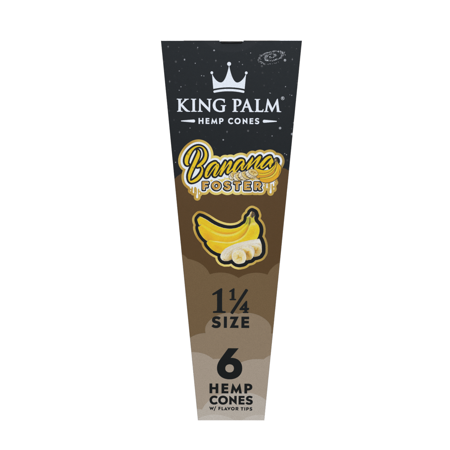 King Palm 6 Hemp Cones - 1 1/4 Size