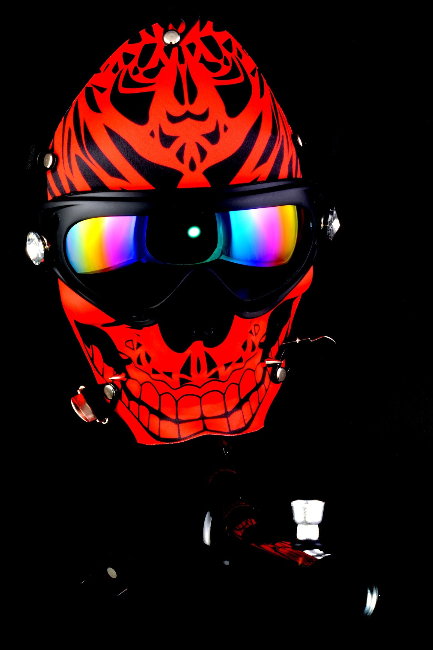 Skull Party Gas Mask Acrylic Bong