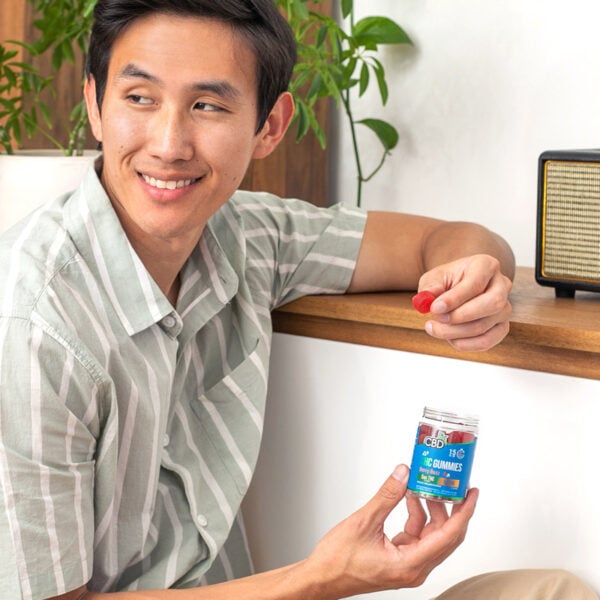 CBD Gummies + THC: Berry Buzz Sativa [CBDFX Top Deals]