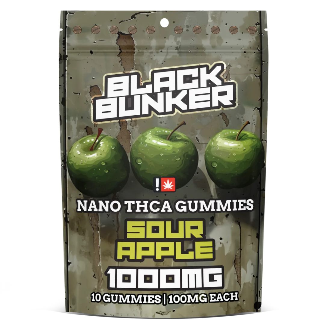 Black Bunker Nano THCA Gummies 1000mg