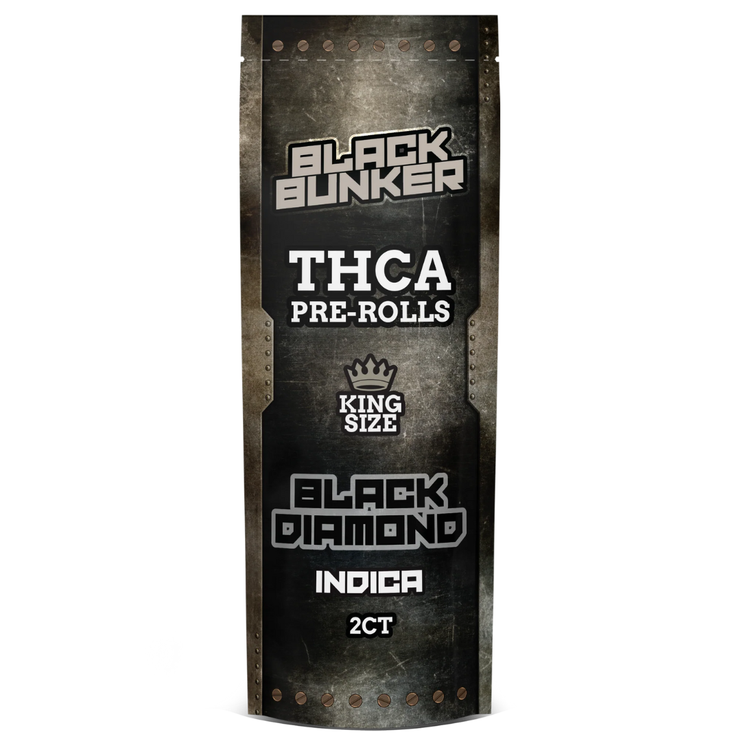 Black Bunker King Size THC-A Pre Rolls 1G | 2ct