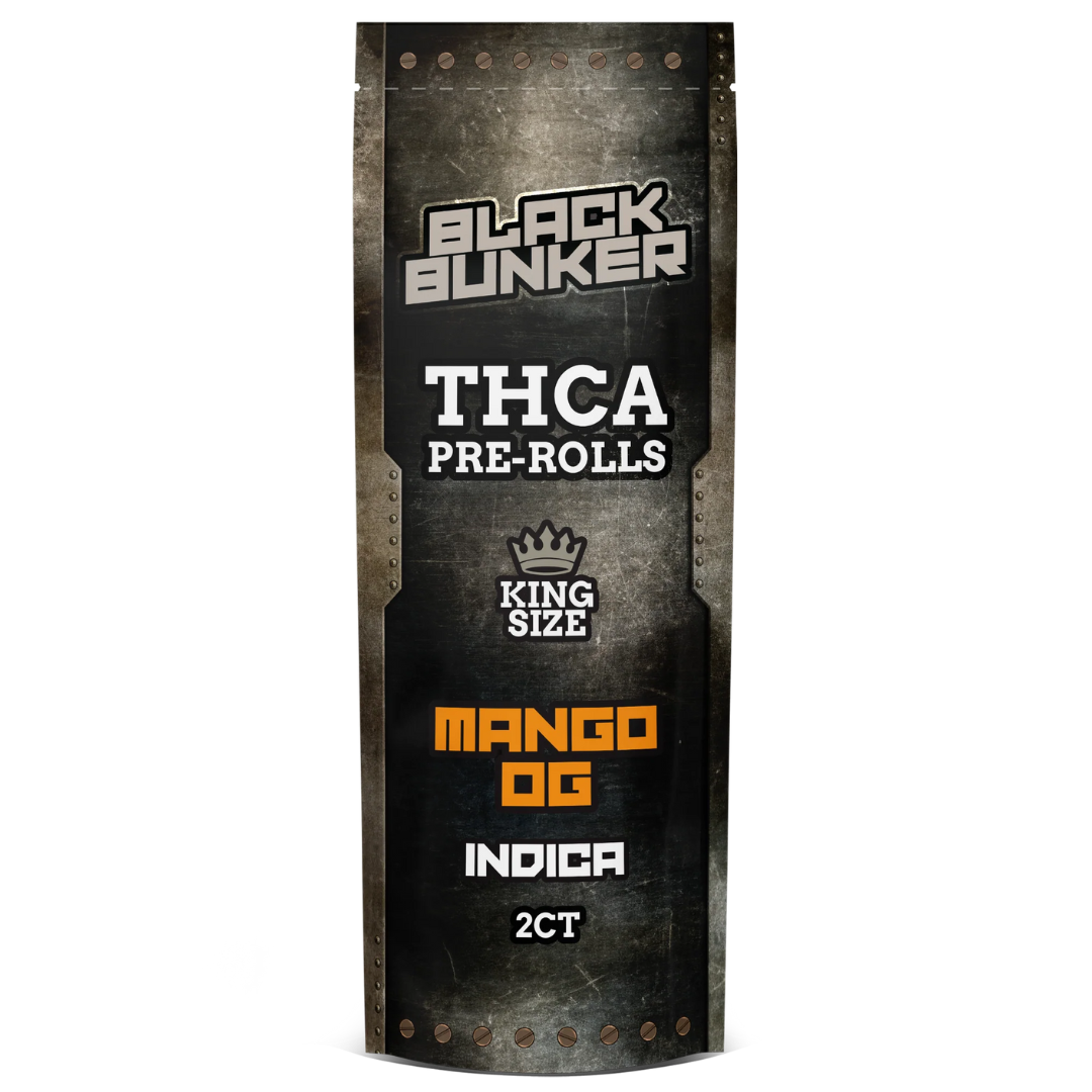 Black Bunker King Size THC-A Pre Rolls 1G | 2ct