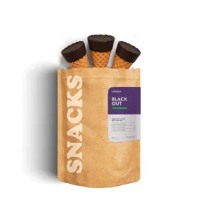 Euphoria waffle cones Black Out Waffle Cones - D8, THCP Edobles