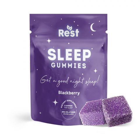 Blackberry Gummies - Melatonin - Rest Sleep Gummies - 6mg Best Sales Price - Gummies