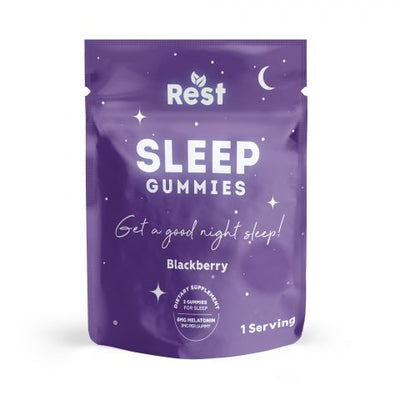 Blackberry Gummies - Melatonin - Rest Sleep Gummies - 6mg Best Sales Price - Gummies