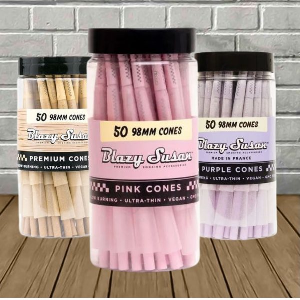 Blazy Susan 98mm Pre-Rolled Cones 50ct Best Sales Price - Pre-Rolls